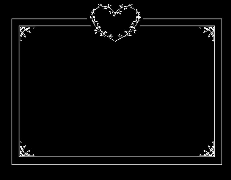 Рамка черная с золотом