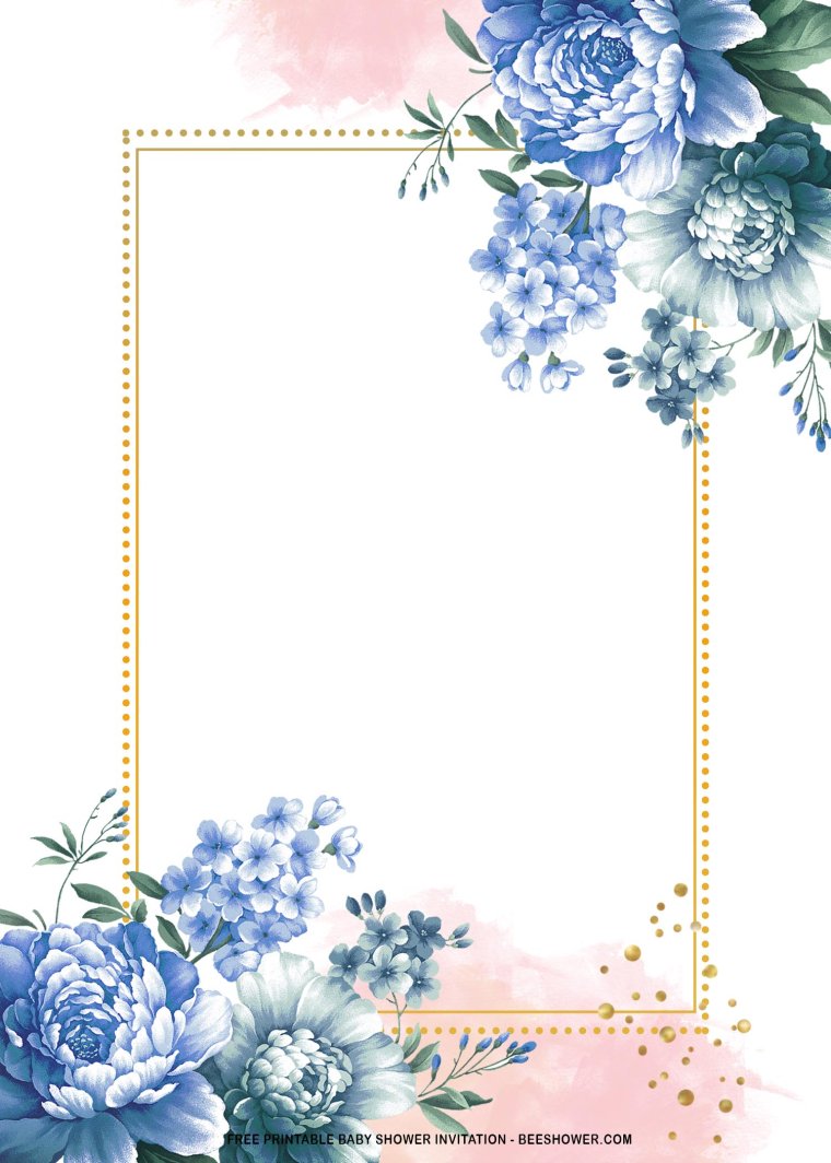 Голубой фон для свадебного приглашения