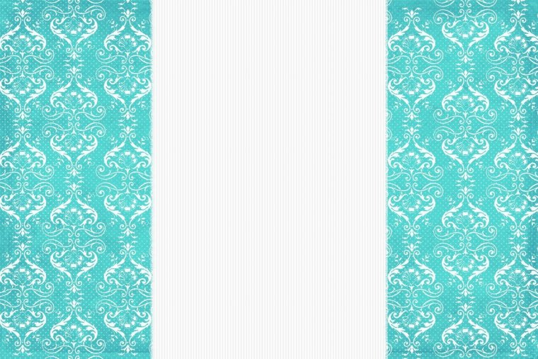 Рамка голубые цветы