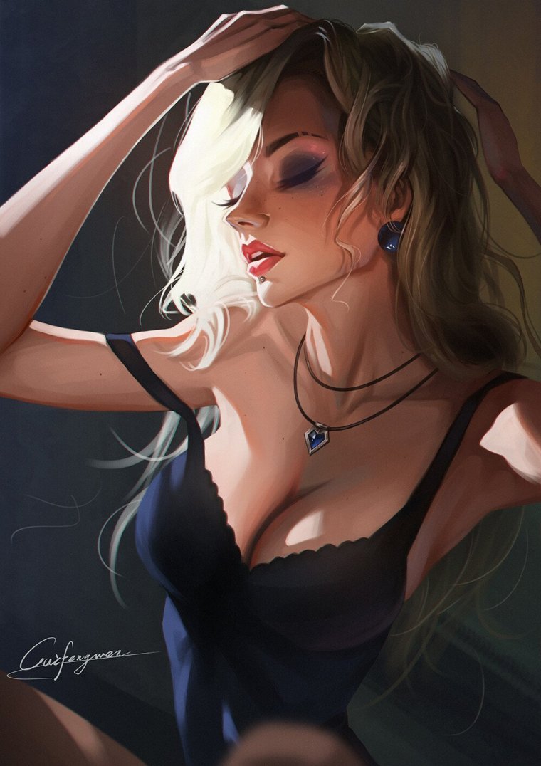 Рисованные стильные девушки
