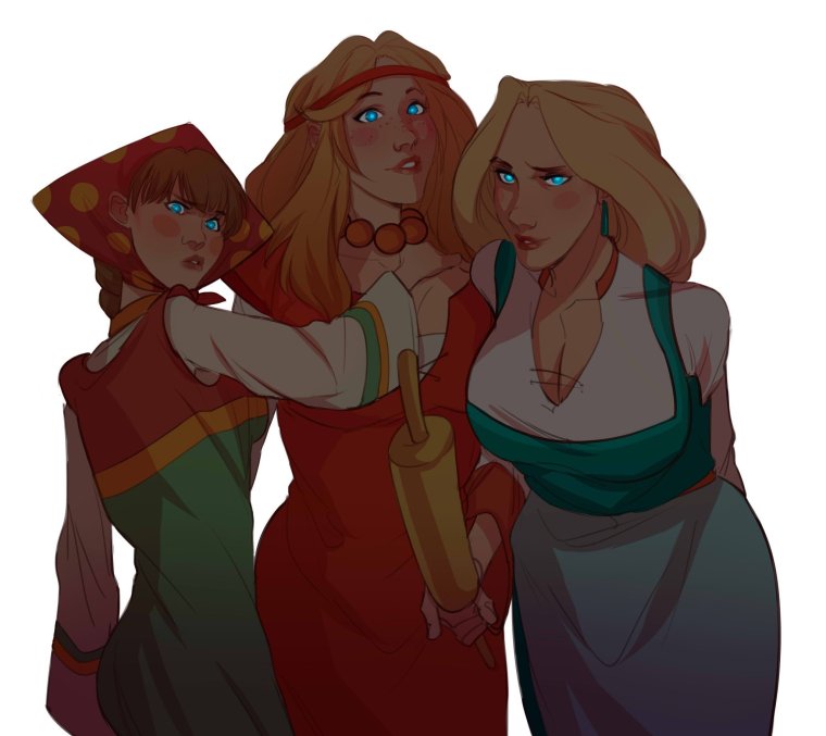 Хуманизация Юлия три богатыря