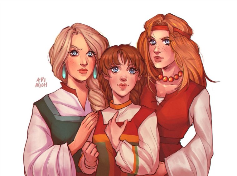 Жены богатырей арты