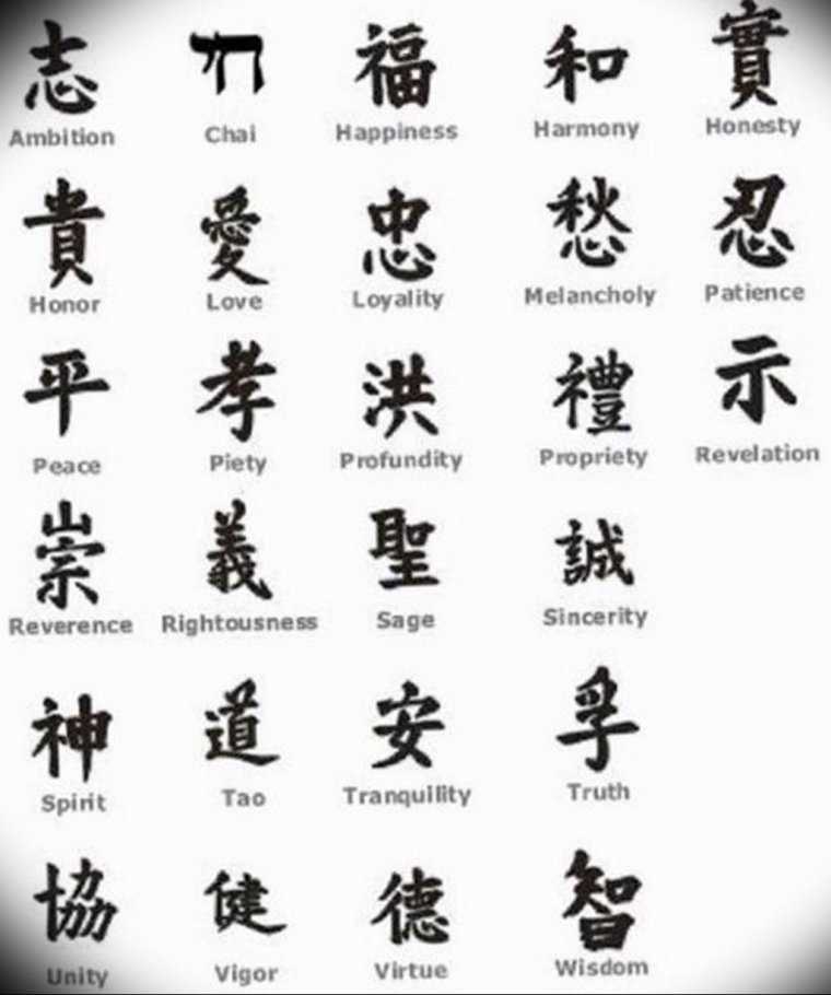 Иероглиф любовь японский