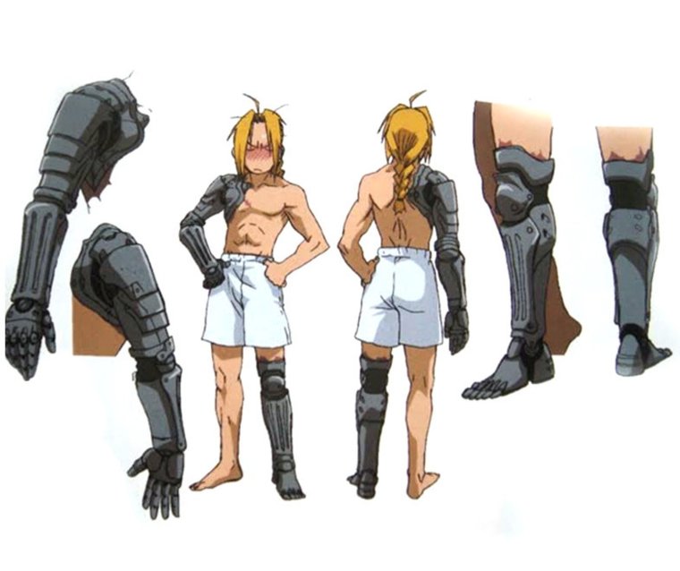 Стальной алхимик Эдвард нога