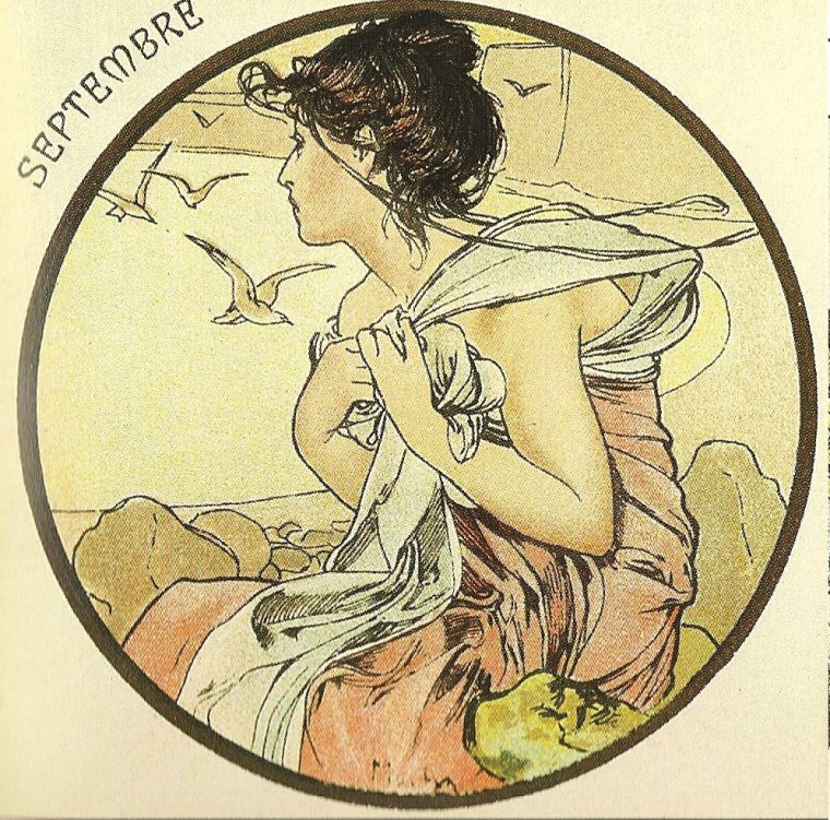 Альфонс Муха сентябрь