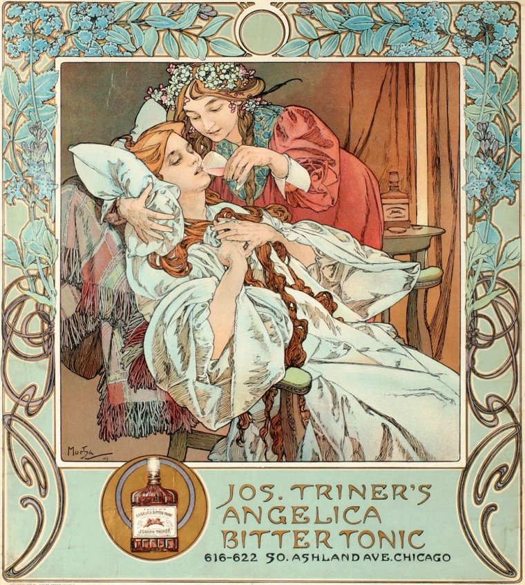 Альфонс Муха Angelica Bitter Tonic
