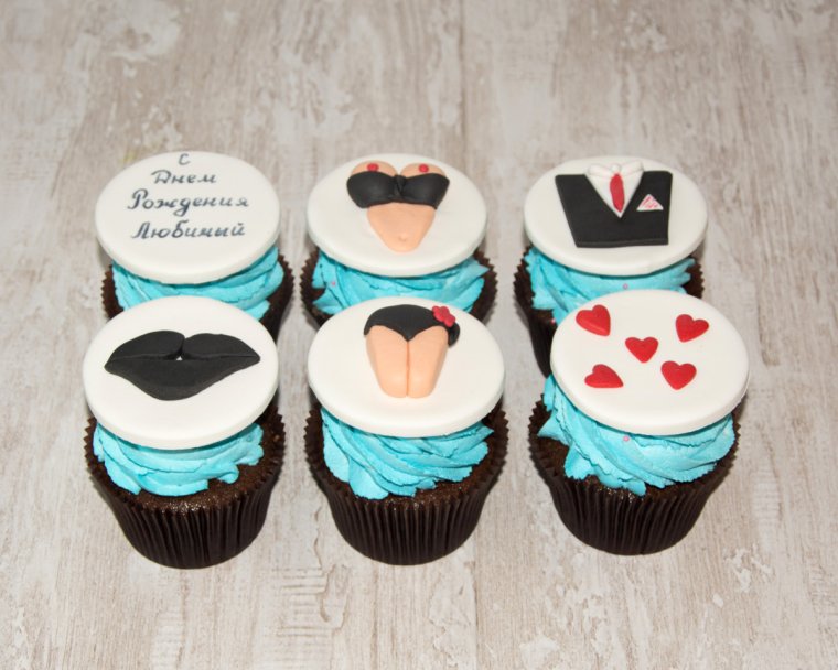 Капкейки мужу на день рождения