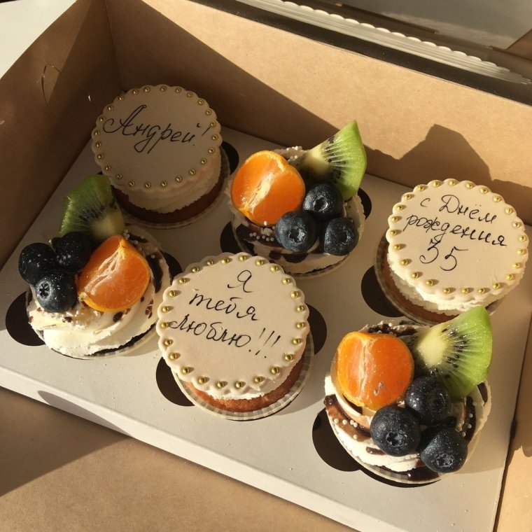 Капкейки для мужчины на день рождения