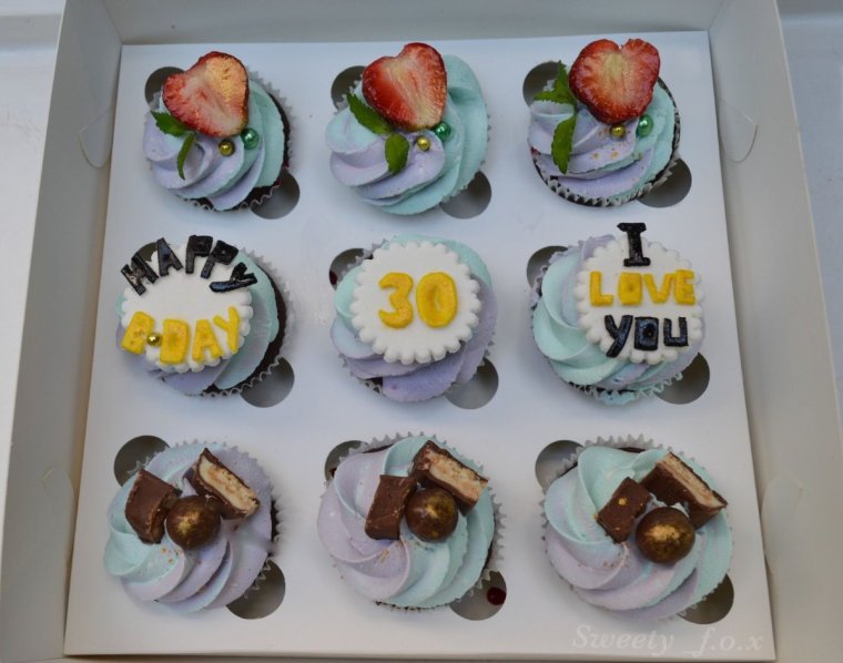 Капкейки мужу 35