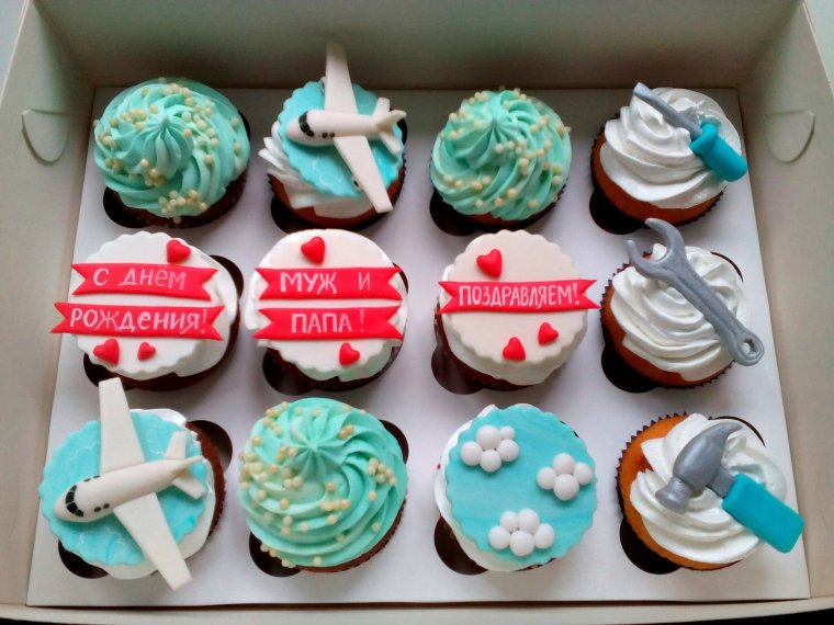 Капкейки для папы