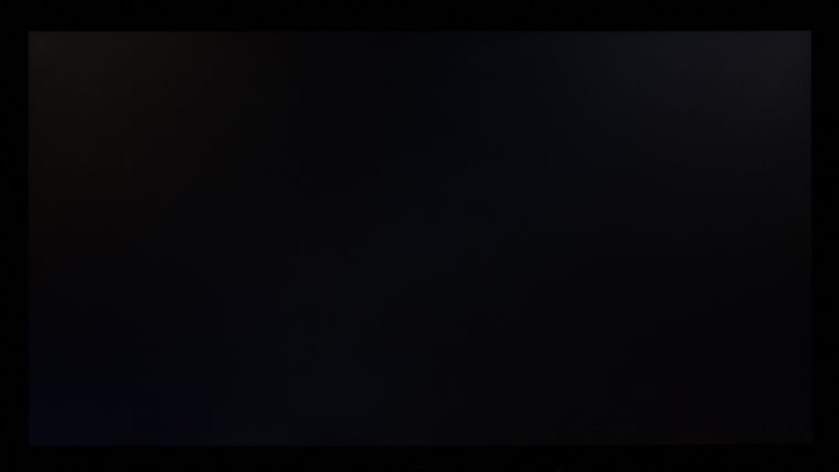 Чисто черный экран