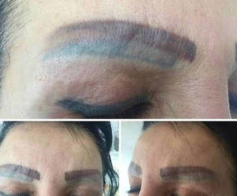 Брови перманентный макияж приколы