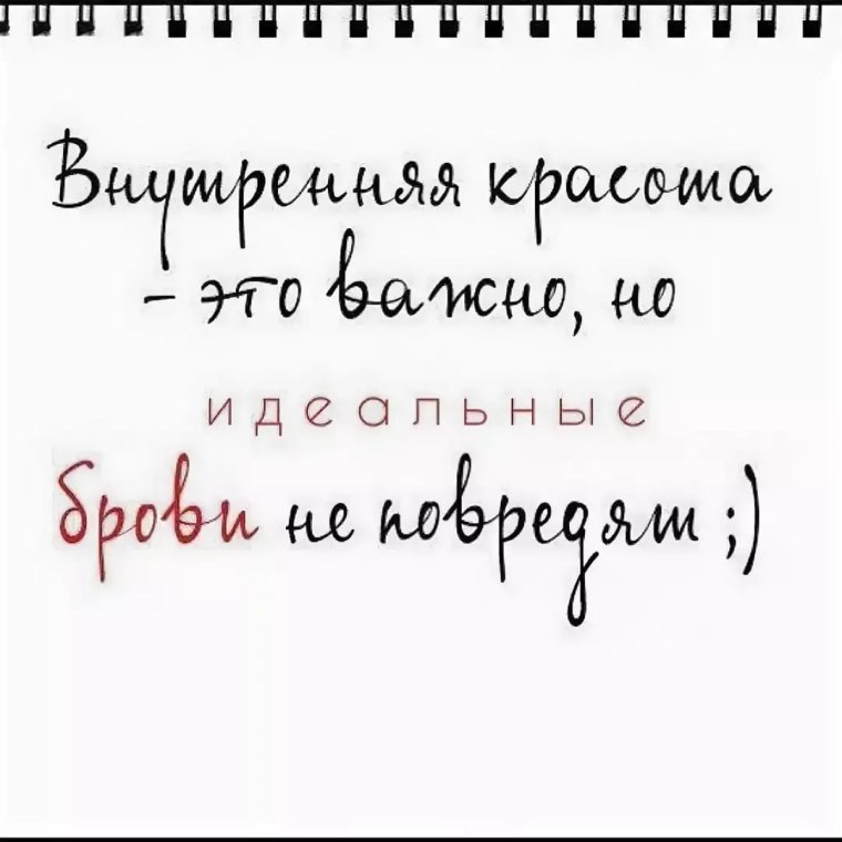 Красивые фразы про брови