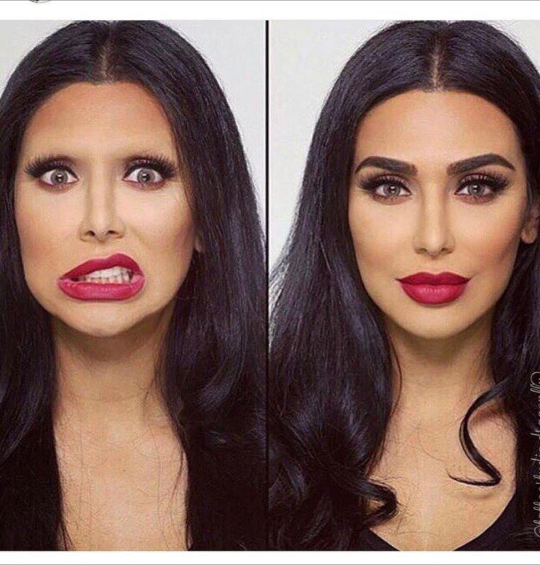 Статус про девушек с макияжем