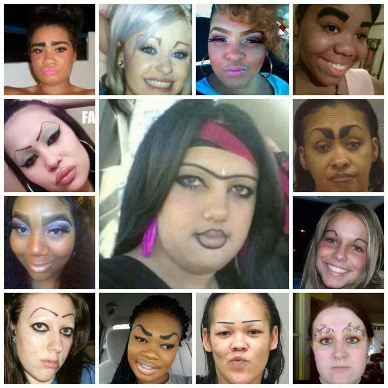 Брови прикол