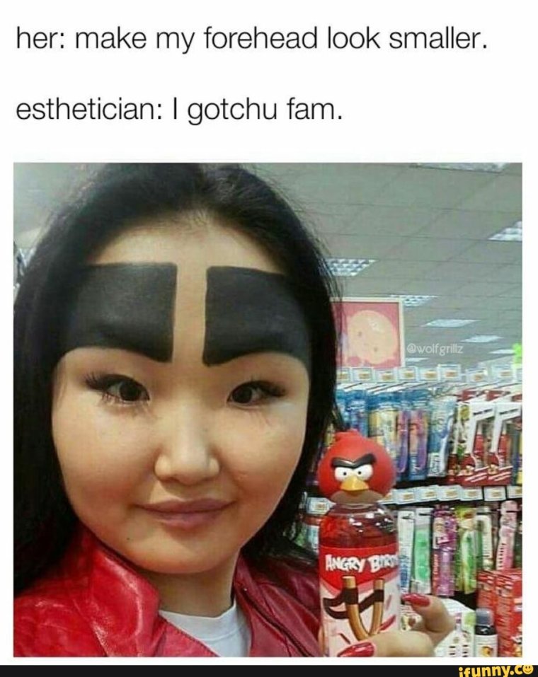 Большие нарисованные брови