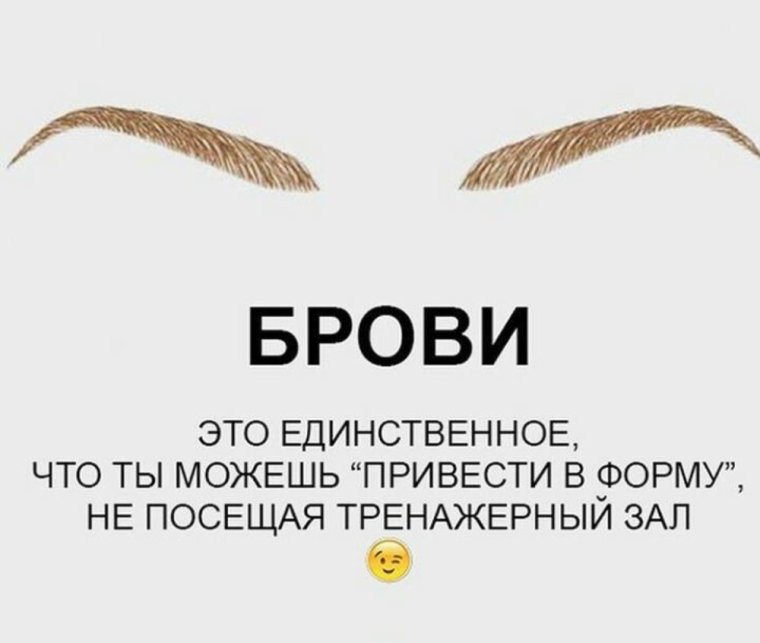 Фразы про брови