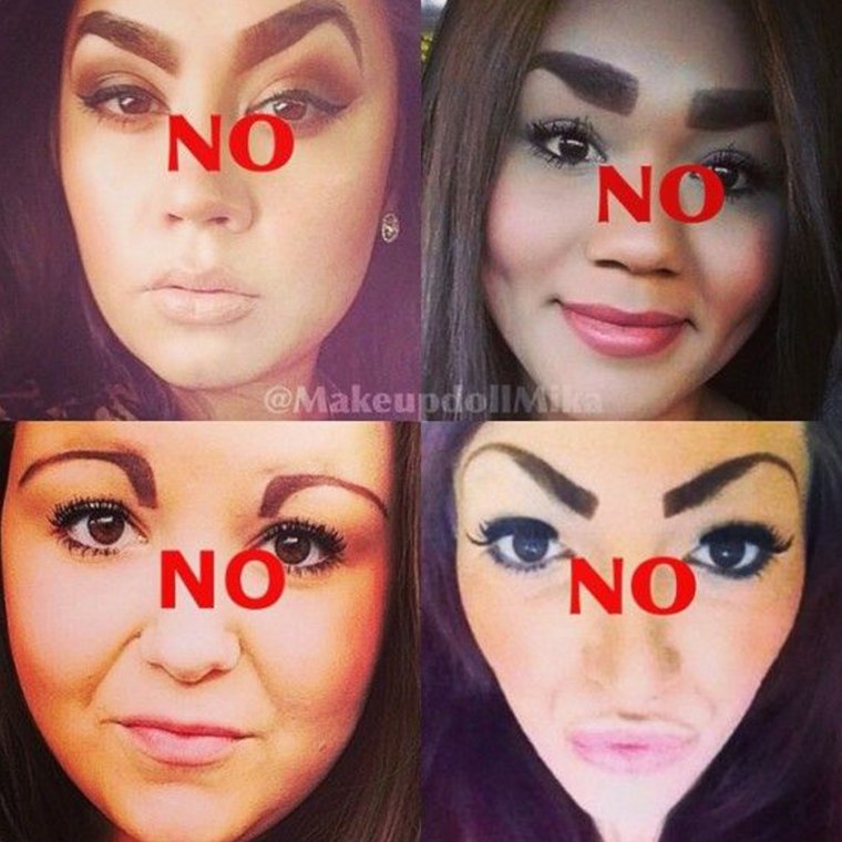 Брови прикол