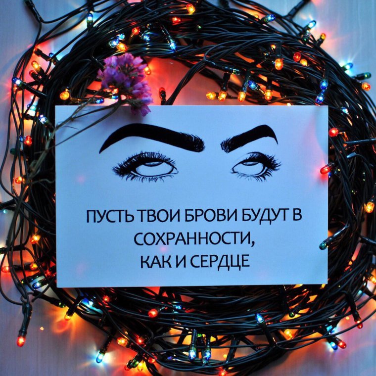 Цитаты про брови