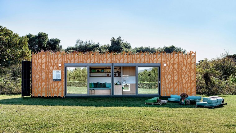 Планировка 12 метрового контейнера