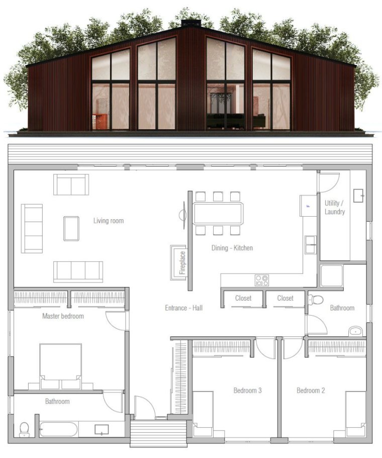 Планировка морского контейнера 40 футов