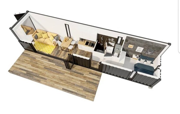 Чертежи домов из морских контейнеров