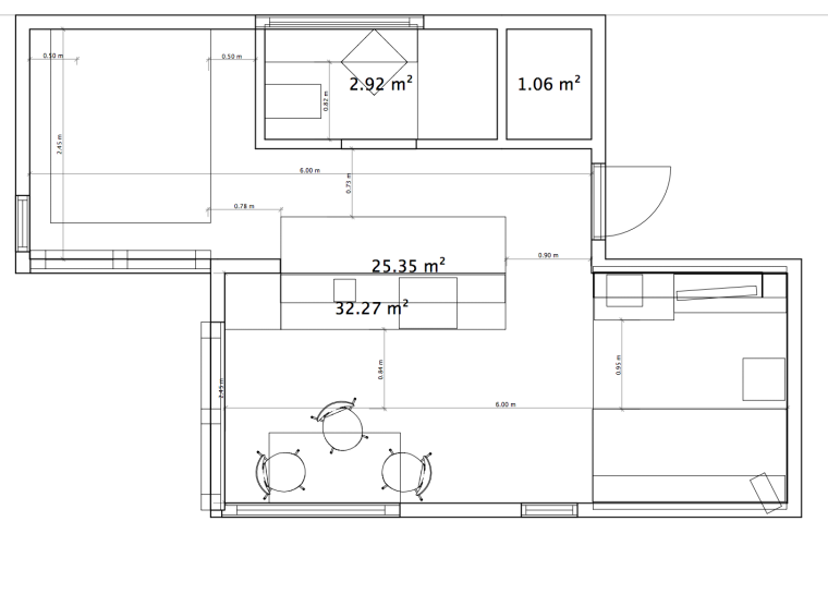Тини Хаус 3*6 планировка