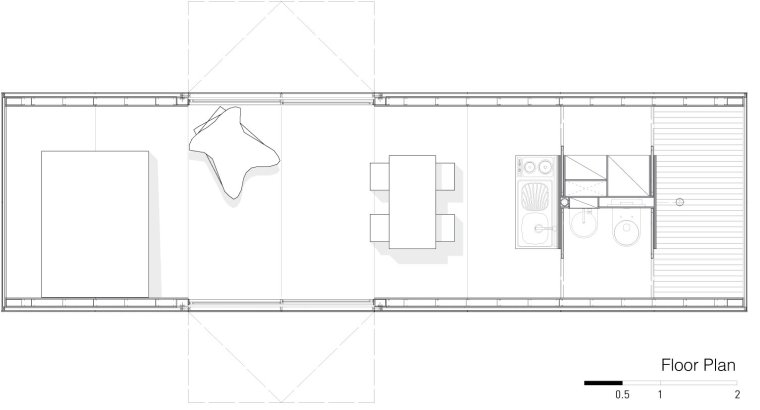 Планировка морского контейнера 40 футов