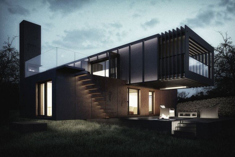 Дом из 20 футового контейнера Тини Хаус