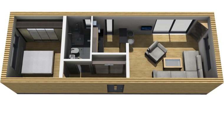 2 Контейнера 40 футов дом