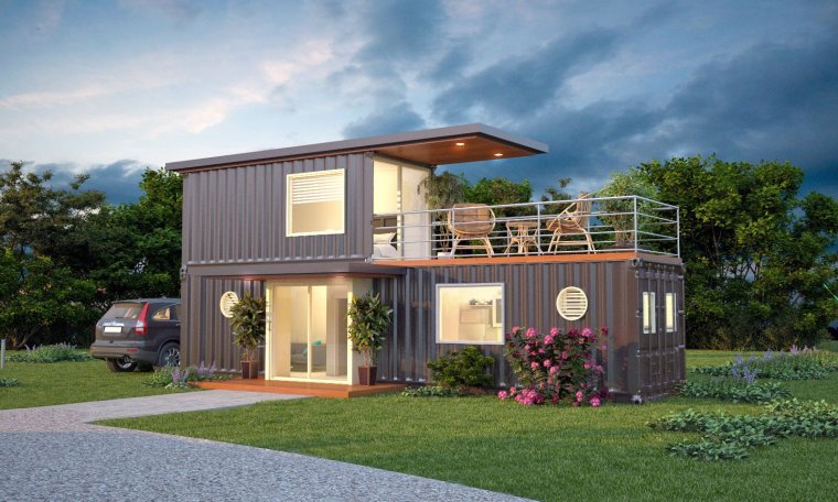 Планировка морского контейнера 20 футов