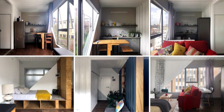 Планировки в морских контейнерах в виде "буквы н"