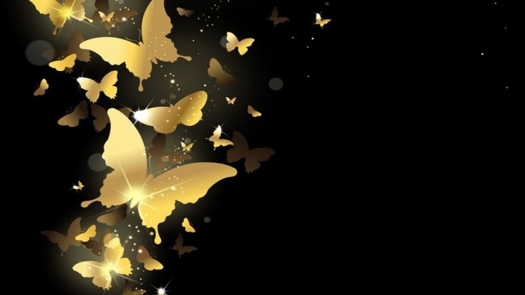 Красивые узоры на черном фоне