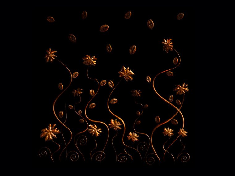 Золотисто черный фон