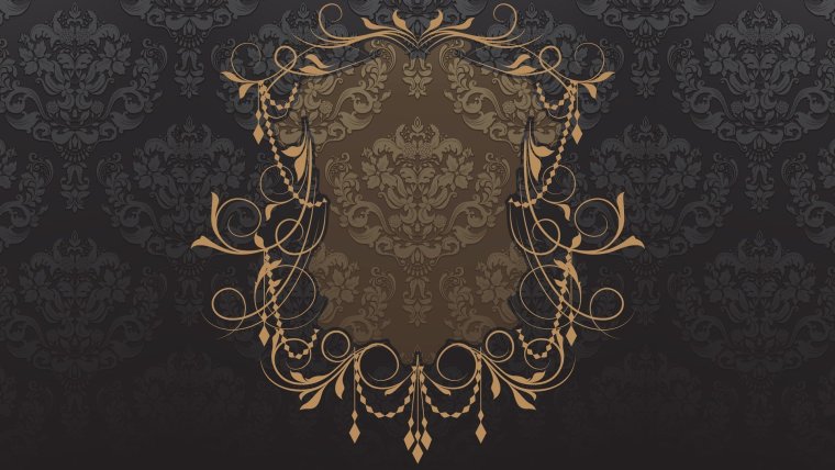 Черно золотой фон