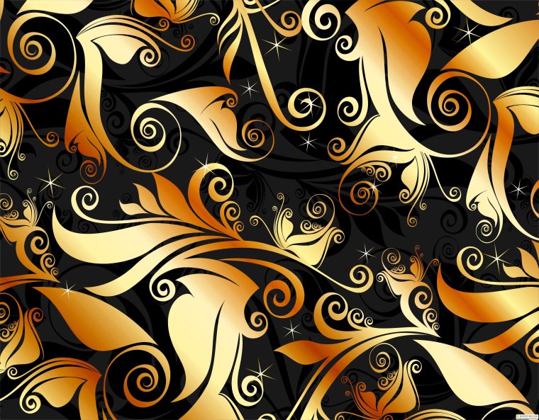 Фон золотой с черным