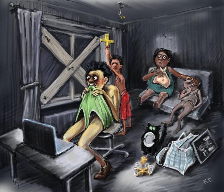 Паника карикатура