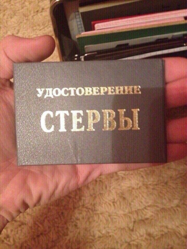 Удостоверение мемы