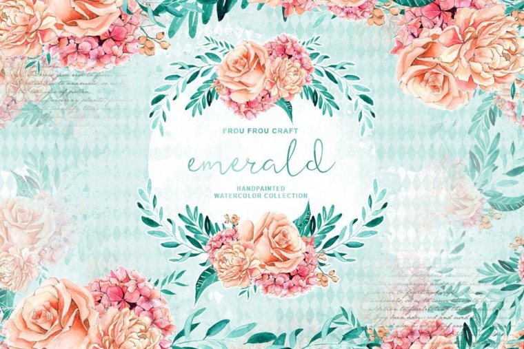 Акварельные розы для пригласительных