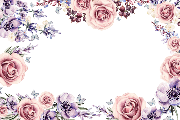 Свадебные приглашения Акварельные цветы