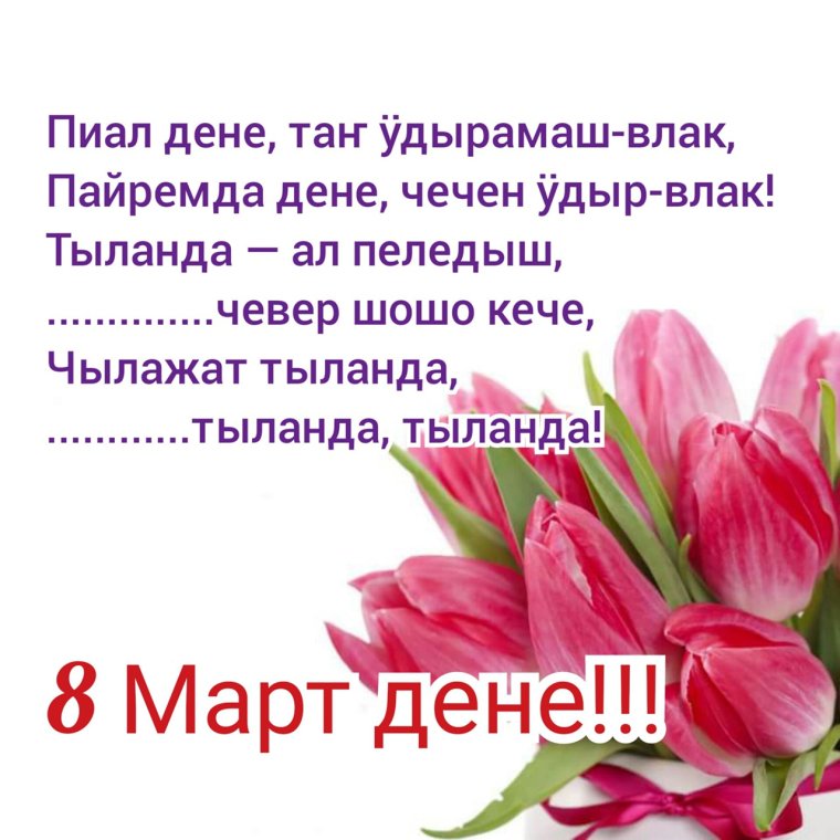 Шочмо кече дене открытка