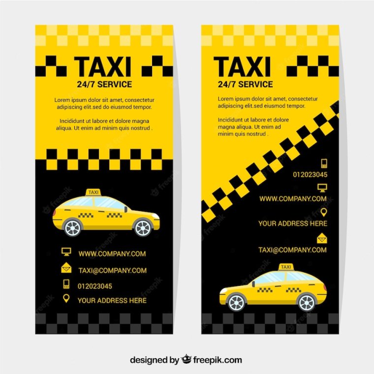 Рекламная листовка такси