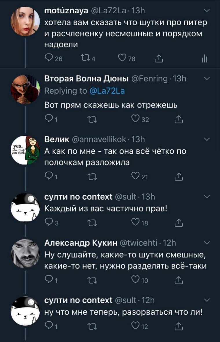 Шутки про Питер и расчлененку