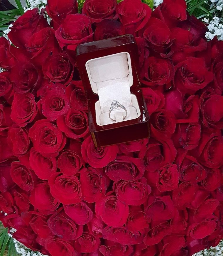 Кольцо цветы