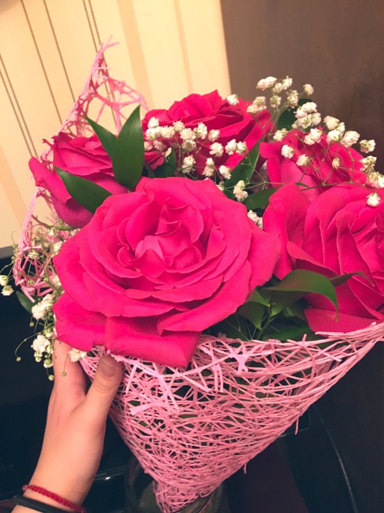 Шикарные цветы в руке