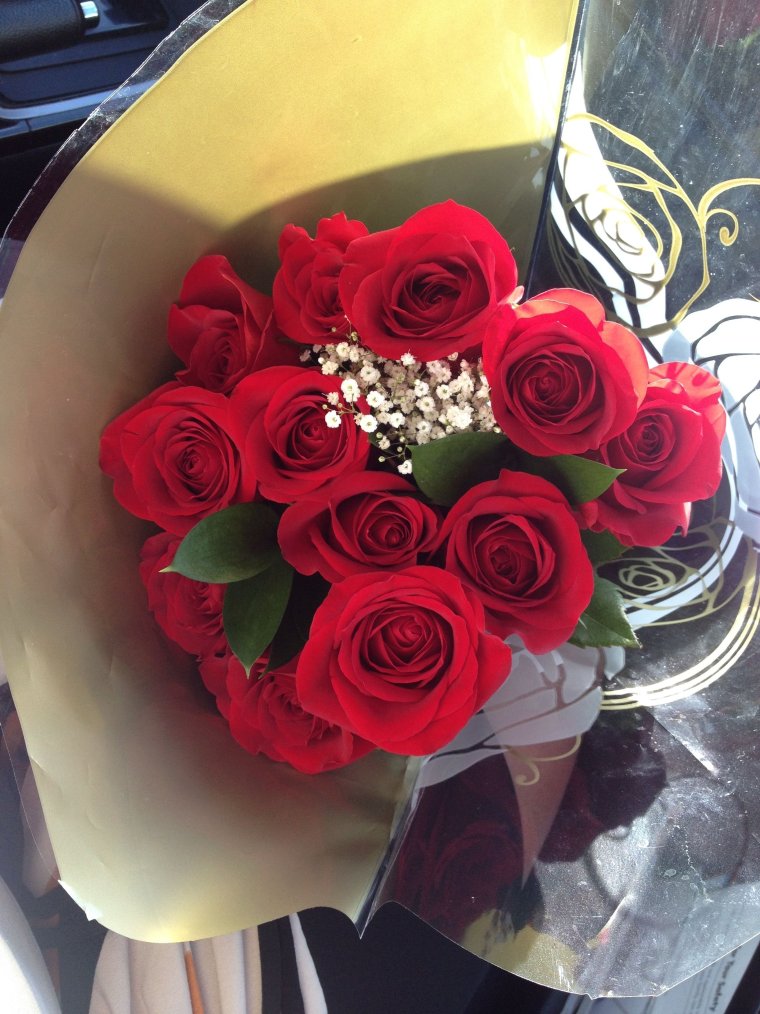 Розы с колечком