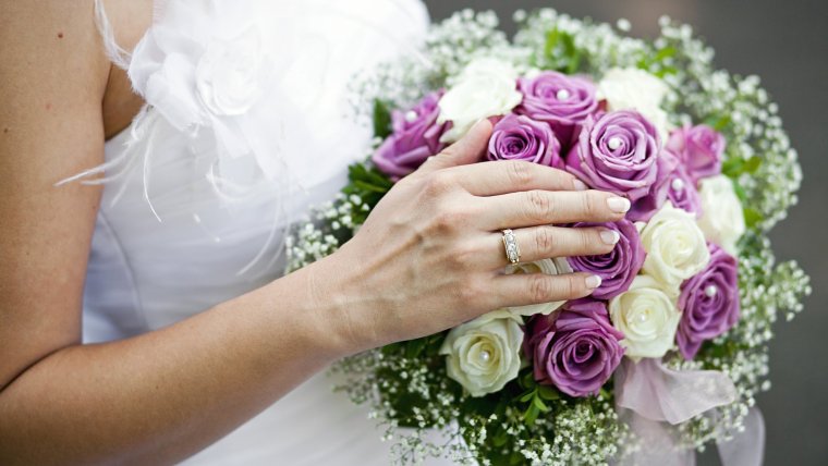 Шикарный букет в руках