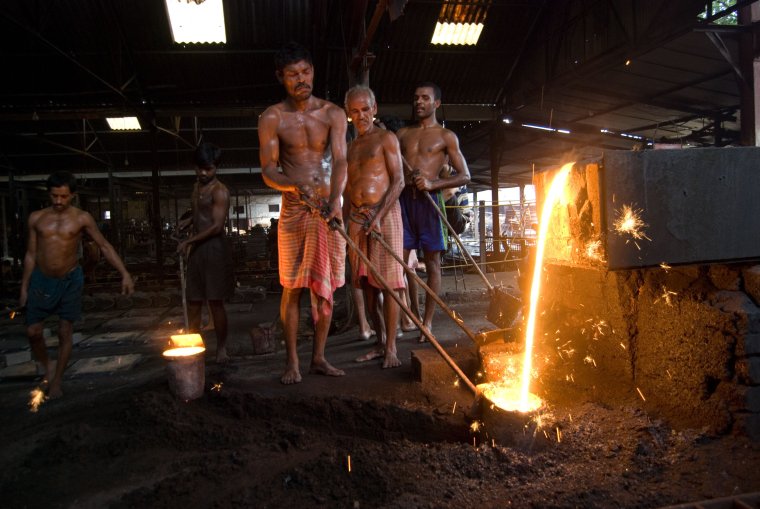 Литейный цех в Индии