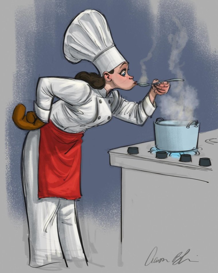 Повариха иллюстрация