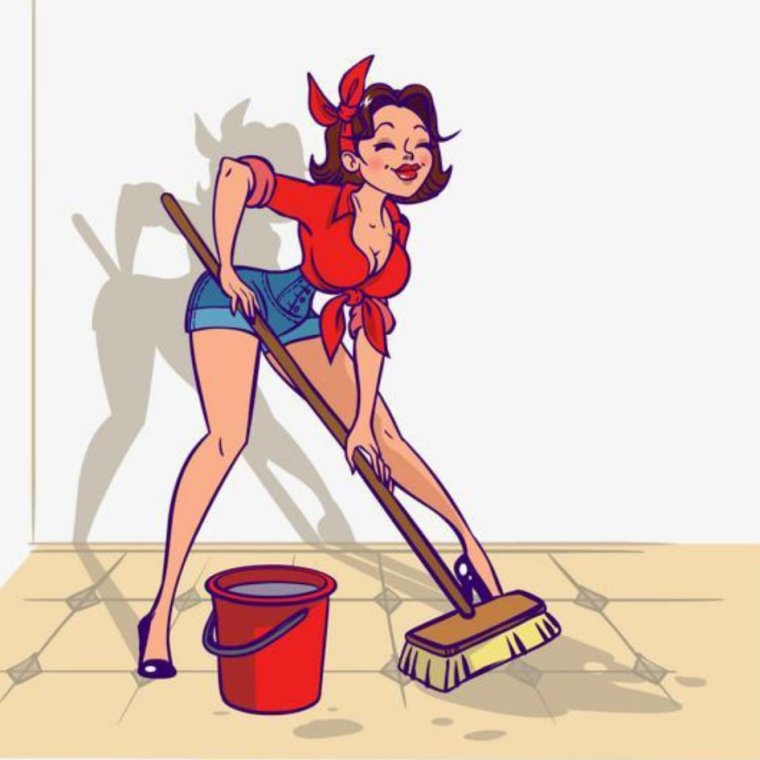 Девушка с пылесосом пин ап